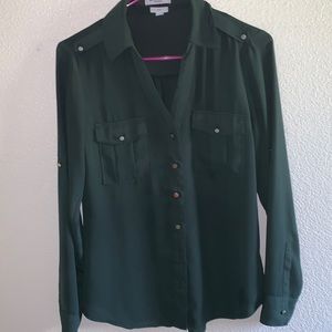 COPY - Express green button down shirt